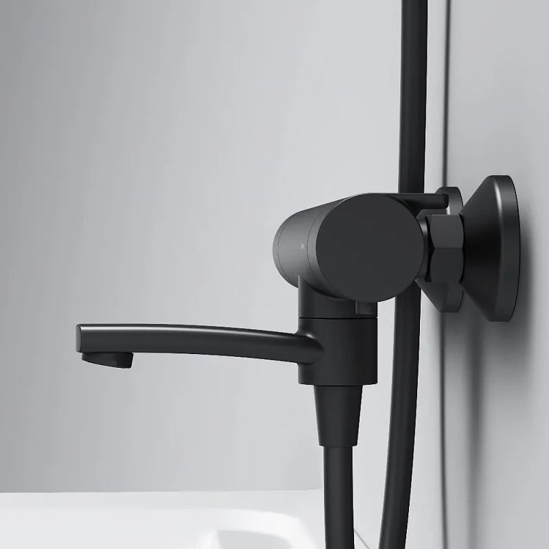 Термостатический смеситель AM.PM X-Joy F85A50022, для ванны с душем, черный Sancos — официальный сайт