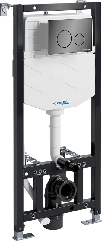 Система инсталляции для унитазов Wasserkraft Aller 10TLT.010.ME.PB02, с кнопкой смыва черной Sancos — официальный сайт