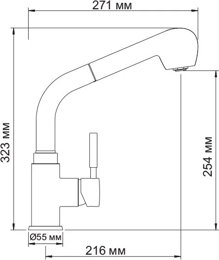 Смеситель для кухни Wasserkraft Main 4166 Sancos — официальный сайт