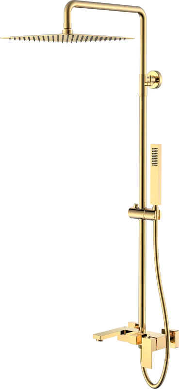 Душевая стойка Boheme Qubic 478-G, shinny gold Sancos — официальный сайт