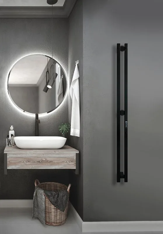 Полотенцесушитель электрический Indigo Style Pro LSPRE120-10BRRt черный муар Sancos — официальный сайт
