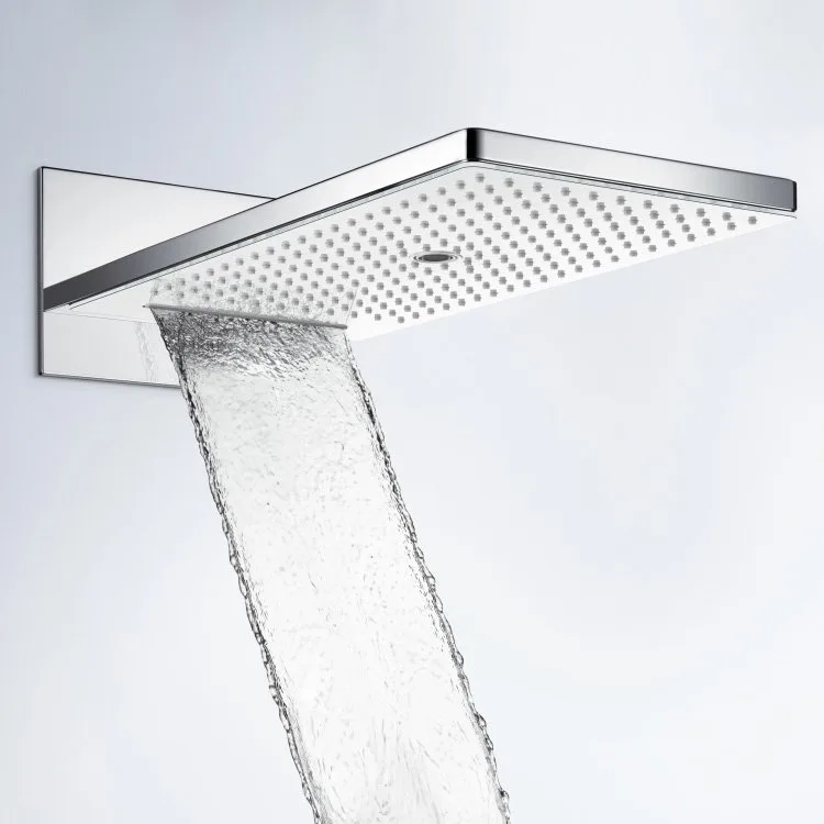 Верхний душ Hansgrohe Rainmaker Select 580 3jet 24011400 EcoSmart, белый, хром Sancos — официальный сайт