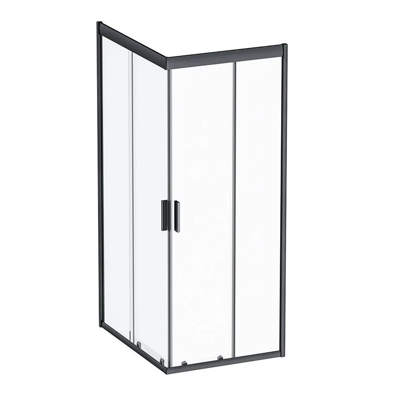 Душевой уголок AM.PM Gem W90G-404-100280-BT 100x80, профиль черный Sancos — официальный сайт
