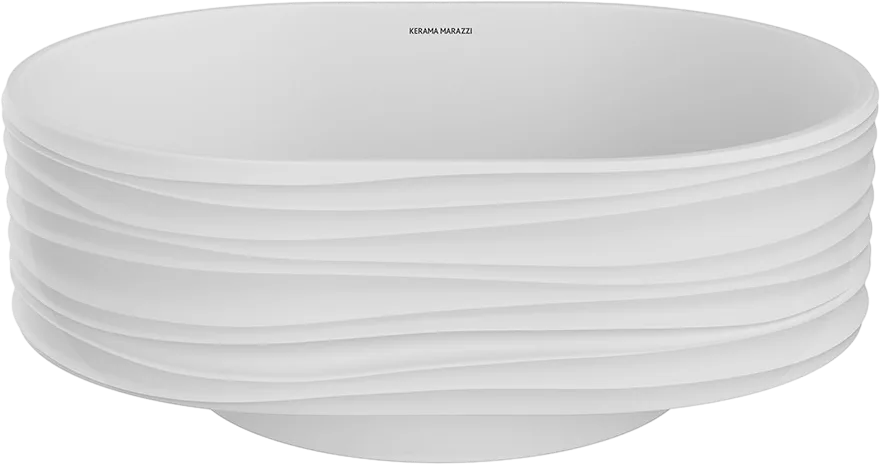 Накладная раковина KERAMA MARAZZI Sabbia 50 белая матовая Sancos — официальный сайт