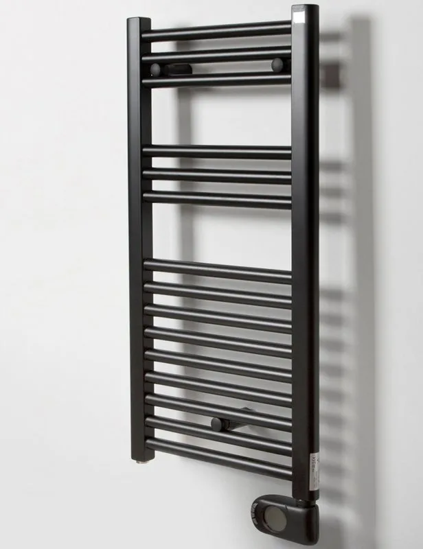 Полотенцесушитель электрический Zehnder Aura PBEBZ-080-040/MQ RAL 9005 matt 80x40 черный Sancos — официальный сайт