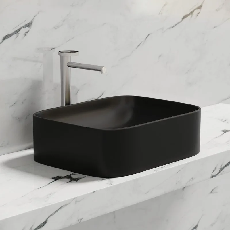 Накладная раковина Ceramicanova Element CN6052MB черная матовая Sancos — официальный сайт