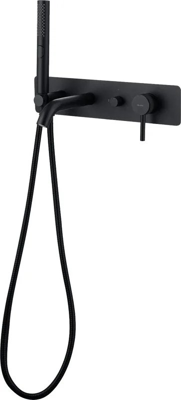 Встраиваемый смеситель для ванны Allen Brau Priority 5.31006-31 С ВНУТРЕННЕЙ ЧАСТЬЮ, чёрный матовый Sancos — официальный сайт