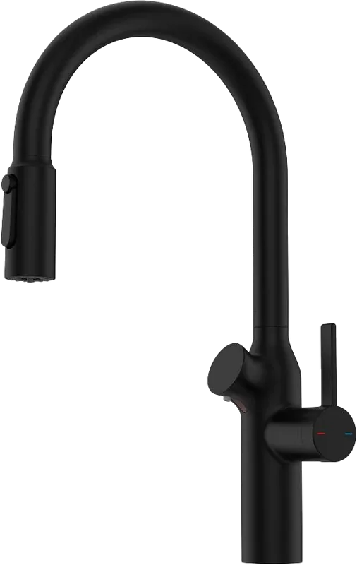 Смеситель для кухни Oulin OL-8018 Black Sancos — официальный сайт