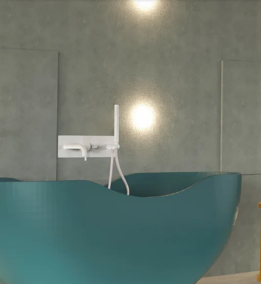 Встраиваемый смеситель Paffoni Light LIG001BO с ВНУТРЕННЕЙ ЧАСТЬЮ, белый Sancos — официальный сайт