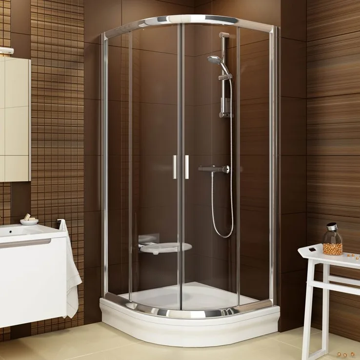 Душевой уголок Ravak Blix BLCP4-80 Transparent, профиль блестящий Sancos — официальный сайт