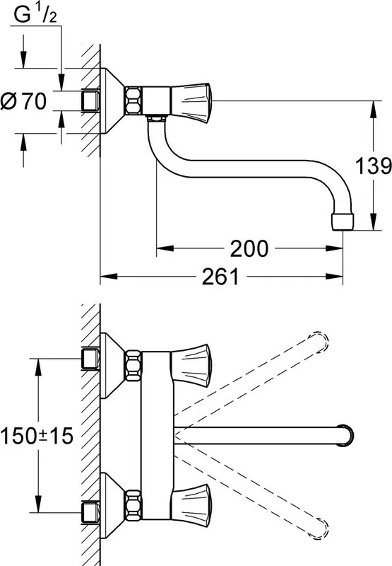 Смеситель для кухни Grohe Costa 31187001 Sancos — официальный сайт