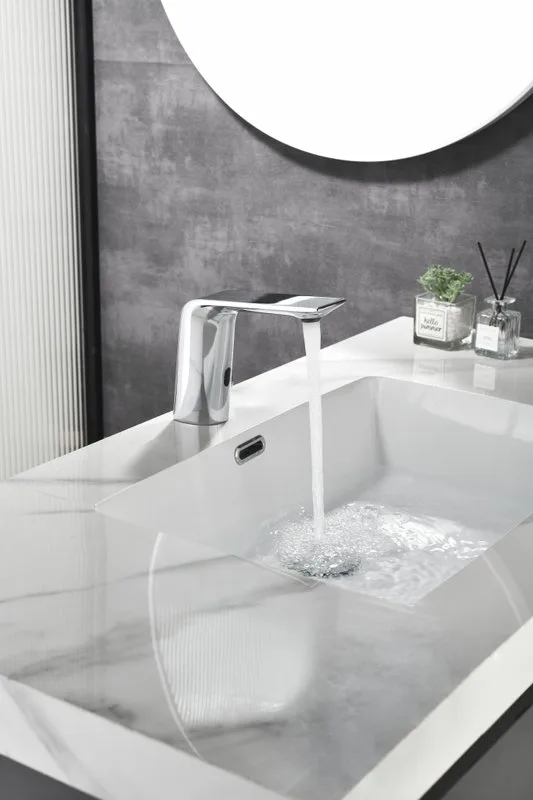 Смеситель для раковины Black&White Gravity 7101С сенсорный, chrome Sancos — официальный сайт