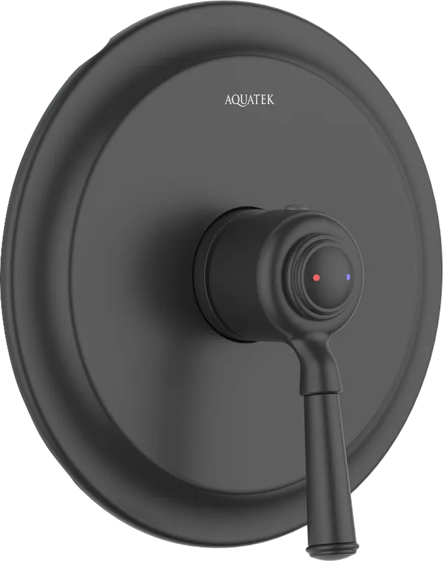 Встраиваемый смеситель AQUATEK Классик AQ1566MB С ВНУТРЕННЕЙ ЧАСТЬЮ, матовый черный Sancos — официальный сайт