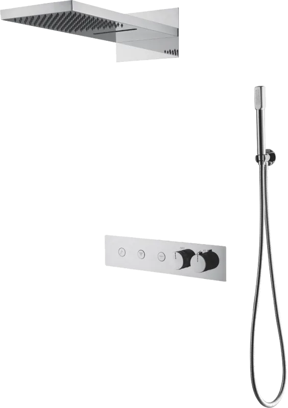 Душевой комплект Boheme Fusion 131-CR, С ВНУТРЕННЕЙ ЧАСТЬЮ Chrome Sancos — официальный сайт