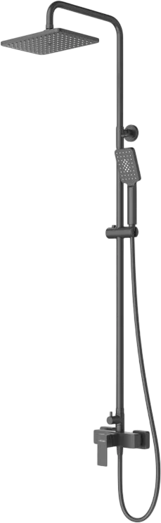 Душевая стойка Cezares Slider SLIDER-CD-NOP, со смесителем, матовый черный Sancos — официальный сайт