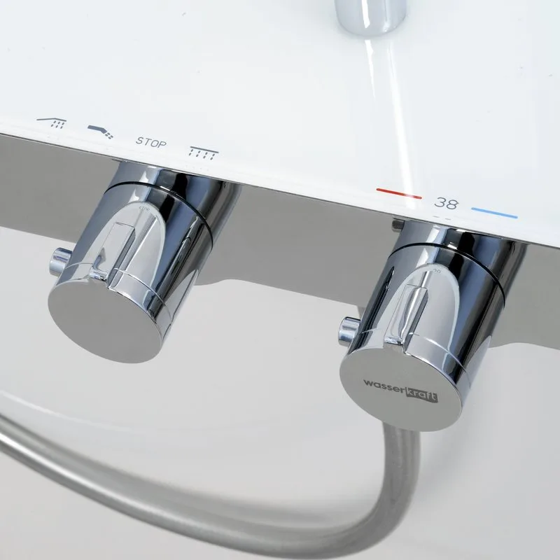 Душевая стойка Wasserkraft Aller A113.116.155.CH Thermo, с термостатом, хром Sancos — официальный сайт