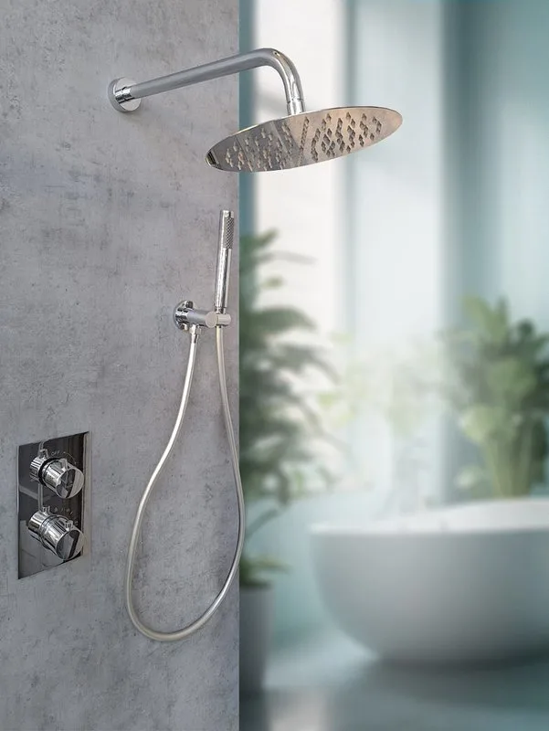 Душевой комплект AltroBagno Unione 040407 Cr, С ВНУТРЕННЕЙ ЧАСТЬЮ, хром Sancos — официальный сайт