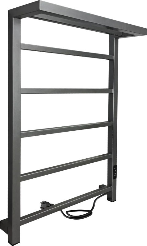 Полотенцесушитель электрический Indigo Forma LEF80-50GFMRt с полкой, graphite metallic Sancos — официальный сайт