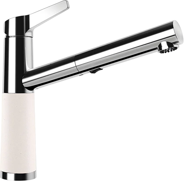 Смеситель для кухни Schock Cristalite SC-510-D выдвижной излив, альпина Sancos — официальный сайт