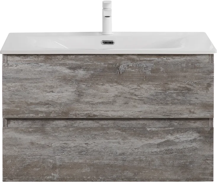 Тумба под раковину без столешницы Cezares Molveno 80 legno grigio Sancos — официальный сайт