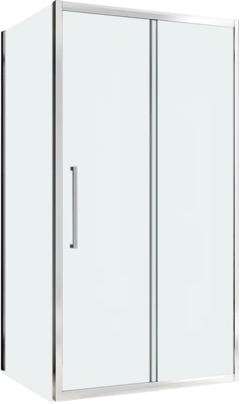 Душевой уголок Abber Schwarzer Diamant AG30100H-S80 100x80, профиль хром, стекло прозрачное Sancos — официальный сайт