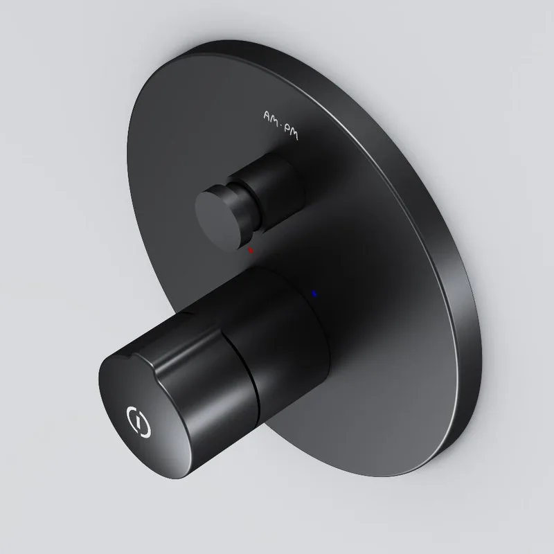 Встраиваемый смеситель AM.PM X-Joy F85A45722 черный, С ВНУТРЕННЕЙ ЧАСТЬЮ Sancos — официальный сайт