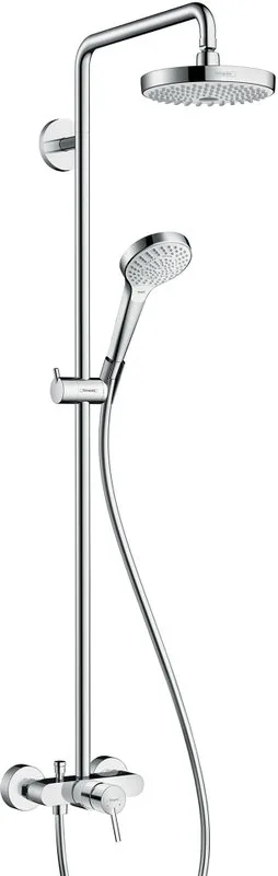Душевая стойка Hansgrohe Croma 2jet Select S 180 27255400, с однорычажным смесителем Sancos — официальный сайт