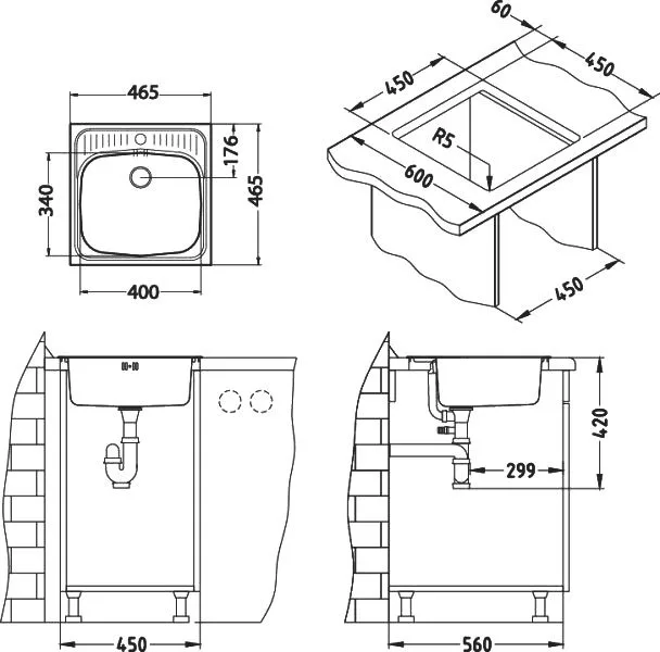 Мойка кухонная Alveus Basic 130 Sancos — официальный сайт