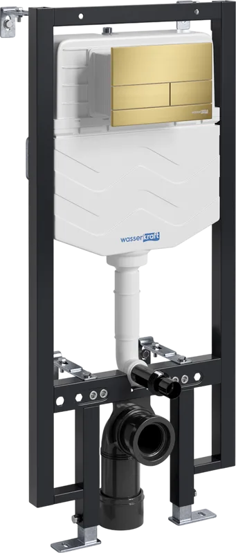 Система инсталляции для унитазов Wasserkraft Vils 56TLT.010.ME.MG04, с кнопкой смыва матовое золото Sancos — официальный сайт