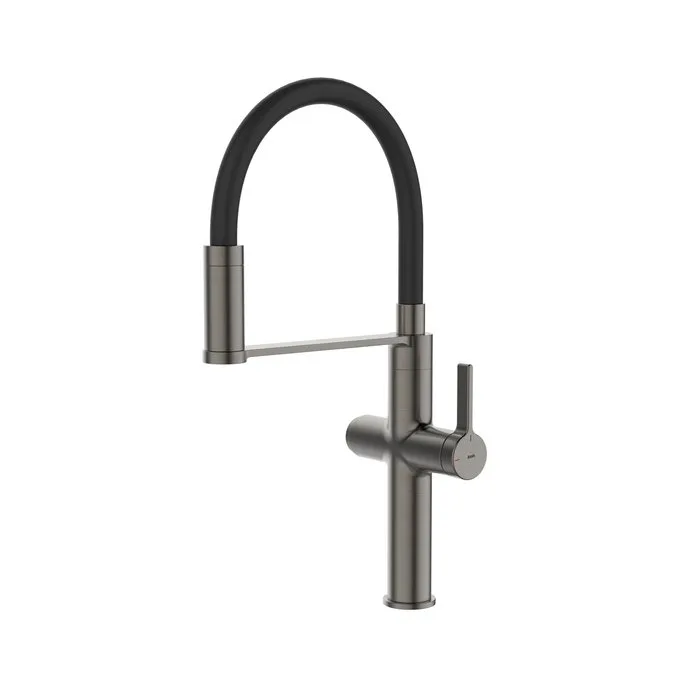 Смеситель для кухни IDDIS Ikon IKNGMFFi05, с гибким изливом, матовый графит Sancos — официальный сайт