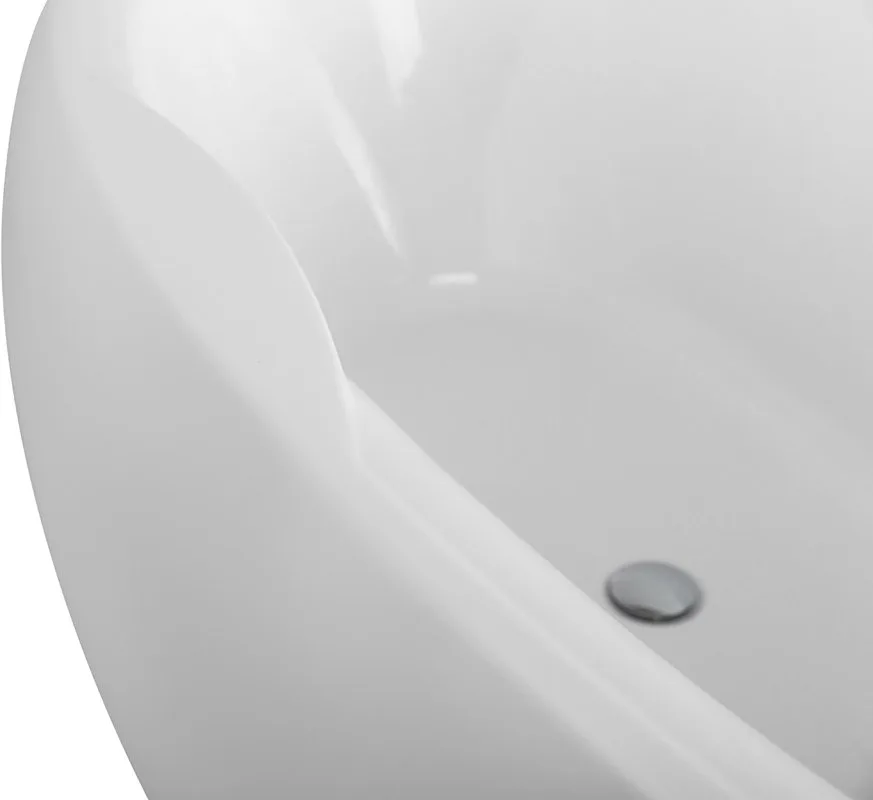 Акриловая ванна BelBagno BB502-1800-900 180x95 см, отдельностоящая, белая, овальная, на ножках Sancos — официальный сайт