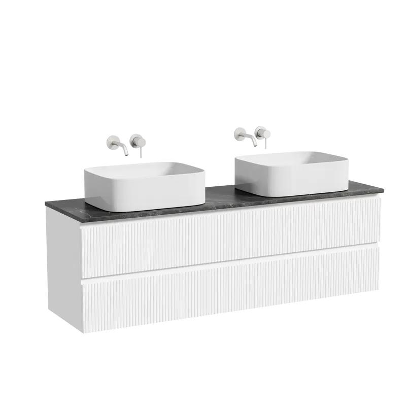 Тумба с раковиной Sancos Snob T 160 bianco, столешница черный мрамор TT160A1, раковина CN6052 Sancos — официальный сайт