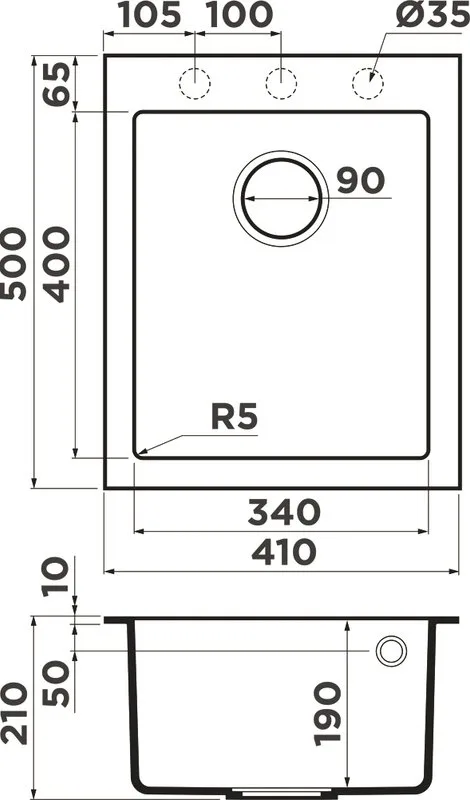 Мойка кухонная Omoikiri Bosen 41A-GR leningrad grey Sancos — официальный сайт