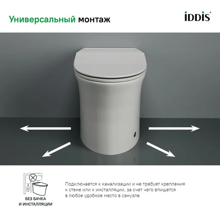 Умный унитаз напольный IDDIS Pulse PULIDSEi26 Sancos — официальный сайт
