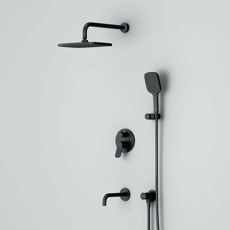 Душевой комплект AM.PM X-Joy FB85A3RH42 С ВНУТРЕННЕЙ ЧАСТЬЮ, черный Sancos — официальный сайт