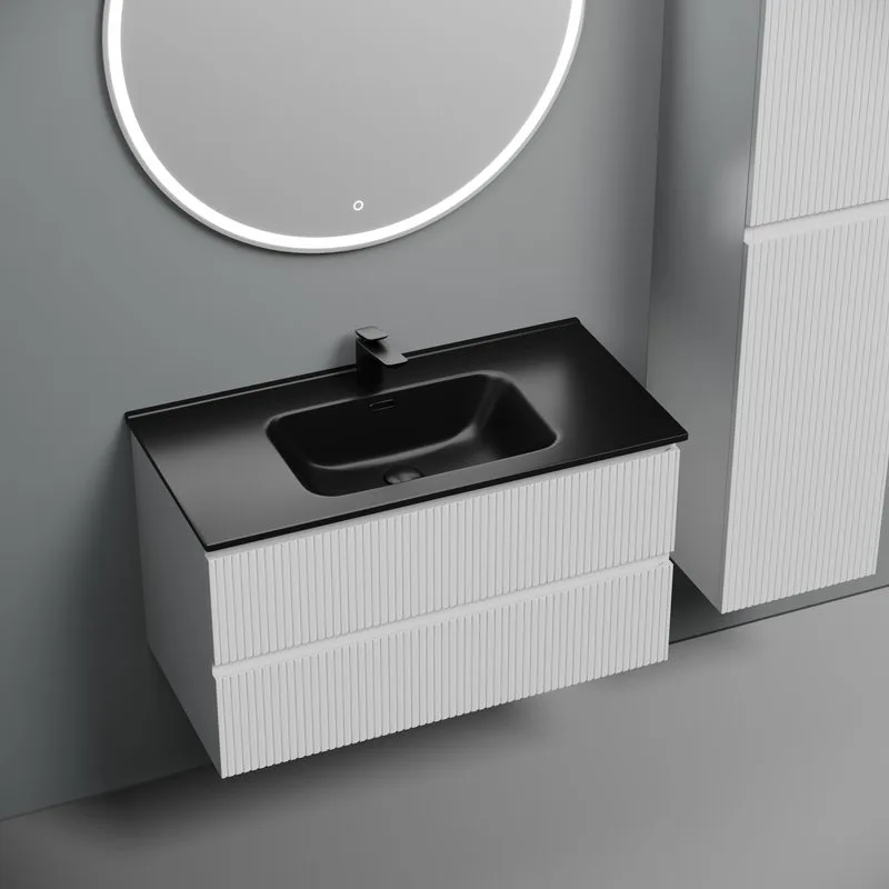 Тумба с раковиной Sancos Snob T 90 bianco, раковина CN7002MB Sancos — официальный сайт