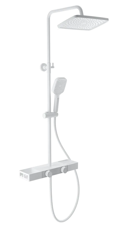 Душевая стойка Wonzon & Woghand Shelf WW-B3552-MW, матовая белая Sancos — официальный сайт