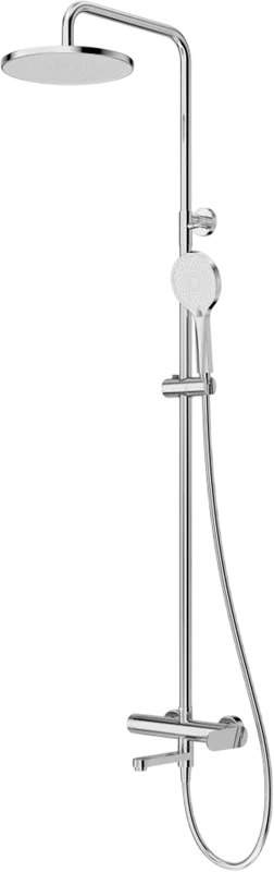 Душевая стойка Cezares Stylus STYLUS-CVD-01, со смесителем и изливом, хром Sancos — официальный сайт