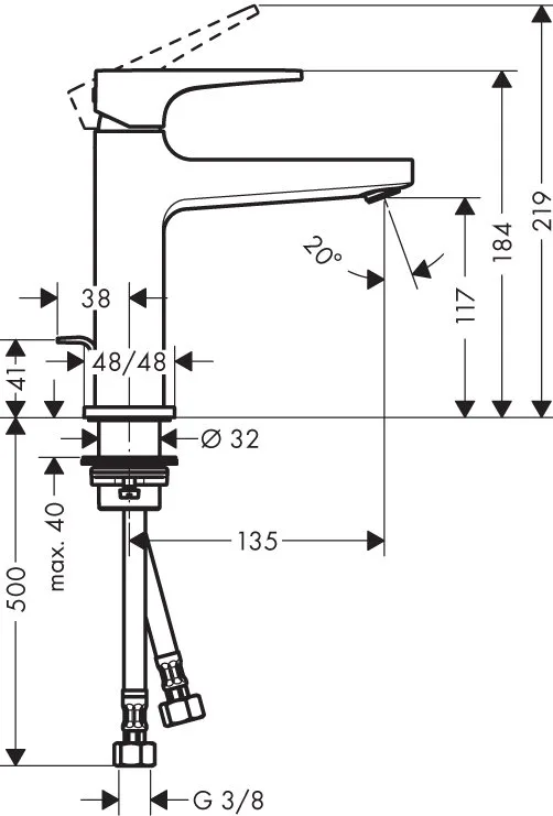 Смеситель для раковины Hansgrohe Metropol 74506000 Sancos — официальный сайт