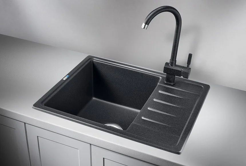 Мойка кухонная Granula Standart 5803, черный Sancos — официальный сайт