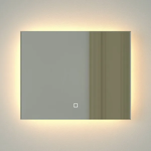 Зеркало Defesto Glow DF 2511SH 50х40 с LED-подсветкой, 3000 K, сенсорный выключатель