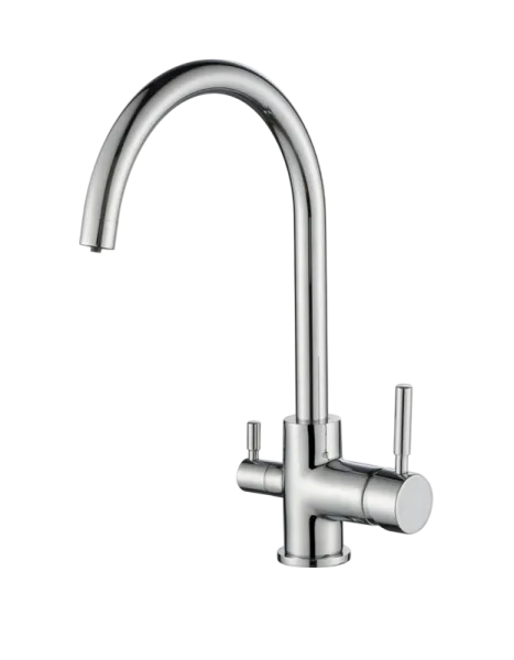Смеситель для кухни Emar Steel ЕС - 3007 хром Sancos — Оригинал