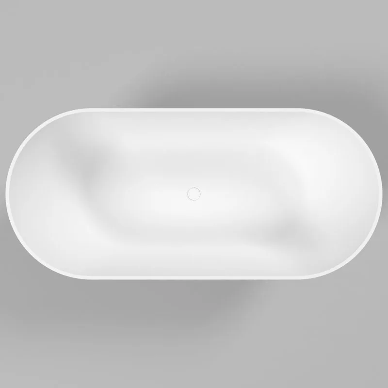 Ванна из искусственного камня WHITECROSS Coral A 165x75 см, отдельностоящая, матовая белая, овальная Sancos — официальный сайт