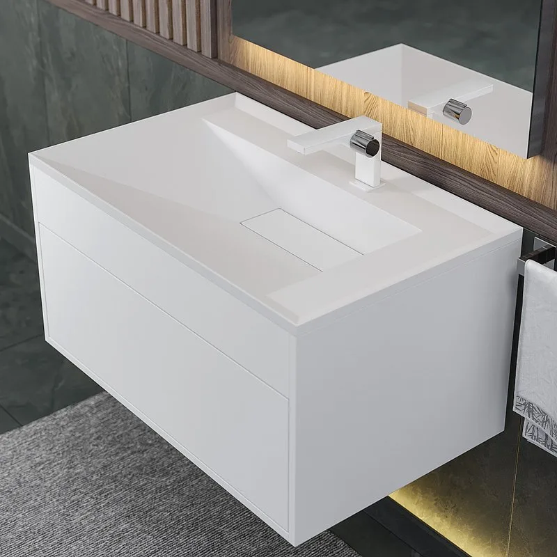 Мебельная раковина Uperwood Lotus Quartz 80 жасмин Sancos — официальный сайт