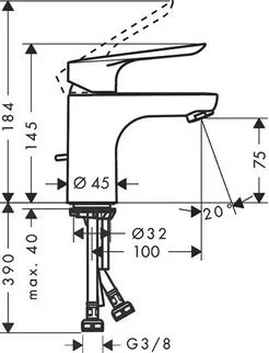 Смеситель для раковины Hansgrohe Logis E 71160000 Sancos — официальный сайт