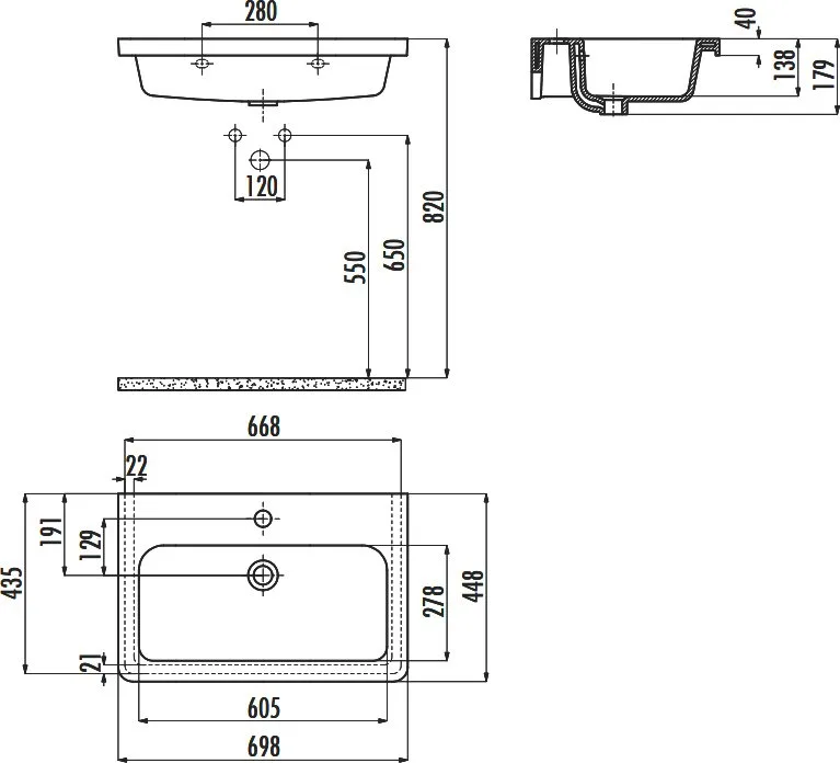 Мебельная раковина Creavit Ipek IP070-00CB00E-0000 белая глянцевая Sancos — официальный сайт