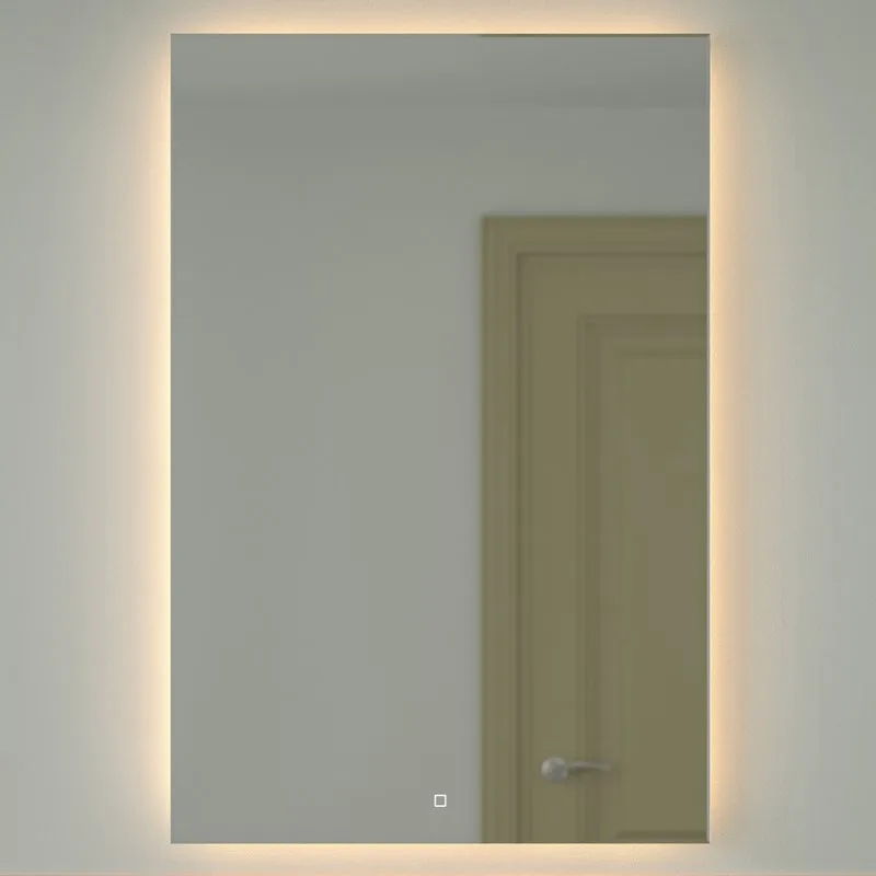 Зеркало Defesto Glow DF 2520S 80х120 с LED-подсветкой, 3000 K, сенсорный выключатель