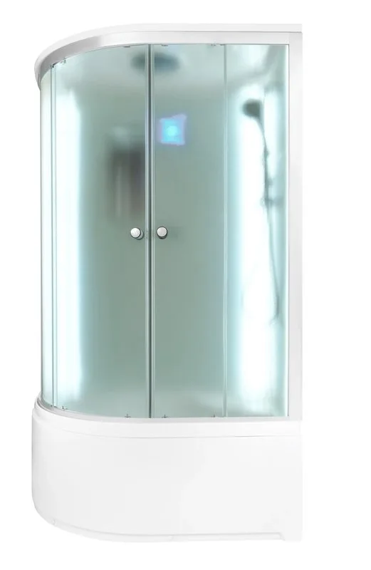 Душевая кабина DTO D120SR LED (120х80х220), высокий поддон (50 см), профиль хром, стекло матовое (4  Sancos — официальный сайт