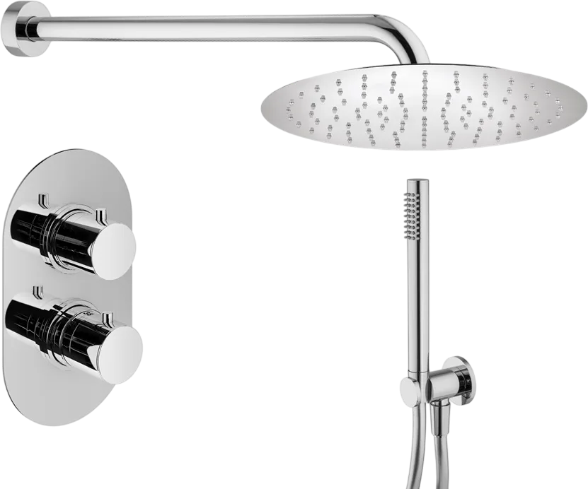 Душевой комплект Plumberia Selection Ixo KITXOT18CRKING, С ВНУТРЕННЕЙ ЧАСТЬЮ, хром Sancos — официальный сайт