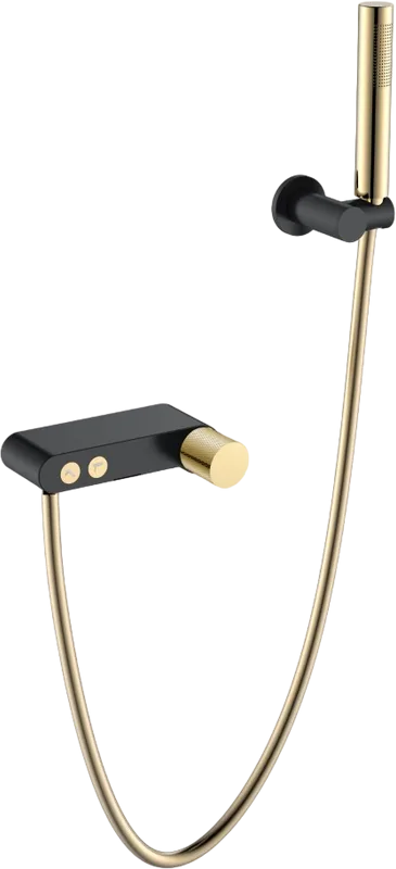 Смеситель для ванны с душем Boheme Stick 123-BG.2, black touch gold Sancos — официальный сайт